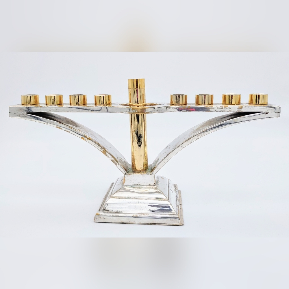 Steve Klein Silver Plated Menorah - used condition